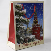 Пакет подароч. бумаж. 26*32см "Куранты" арт.95739FE Пакет подароч. бумаж. 26*32см "Куранты" арт.95739FE