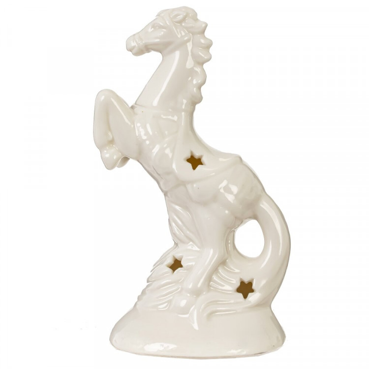 Статуэтка декоративная (Символ года) "Лошадь" 14см белая с подсветкой арт.823541 Статуэтка декоративная (Символ года) "Лошадь" 14см белая с подсветкой арт.823541