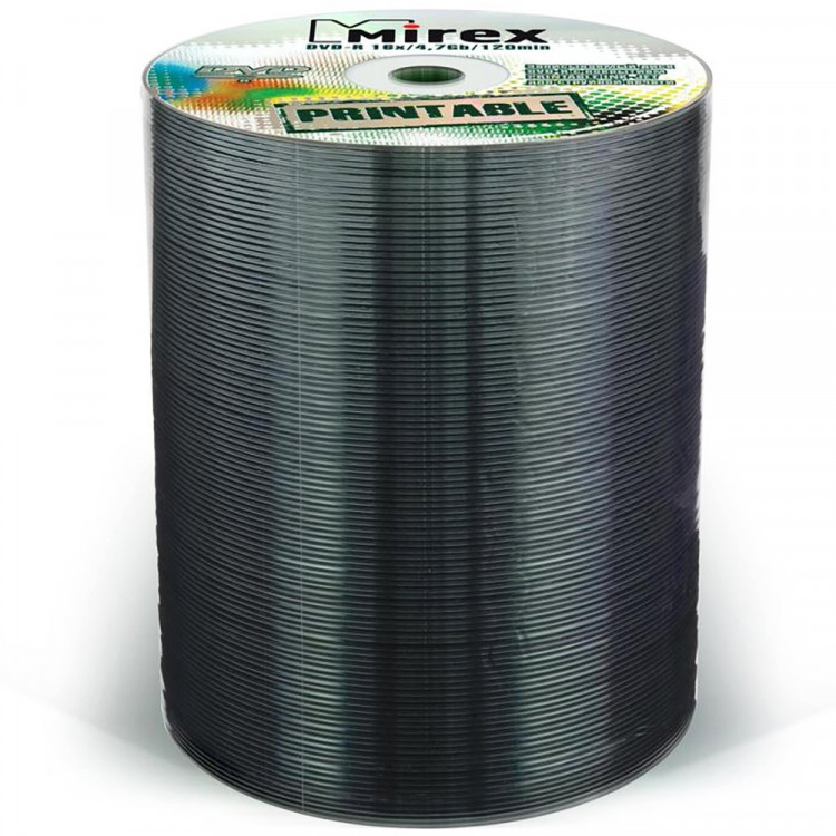 Диск DVD-R Mirex 4.7 Gb, 16x, Shrink (ст.(100) для печати ШТУКА