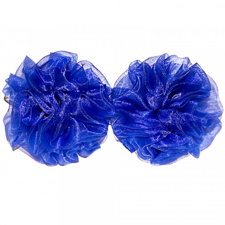 Резинка для волос 02 шт Arco Carino цвет синий 9см арт.158