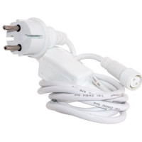 Шнур с адаптером и вилкой д/уличной гирлянды D-0,5см L150W3 H2см арт.703312 Шнур с адаптером и вилкой д/уличной гирлянды D-0,5см L150W3 H2см арт.703312