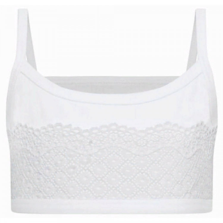 Топ для девочки подростковый арт.4490 размер 122-176 цвет белый 100% х/б