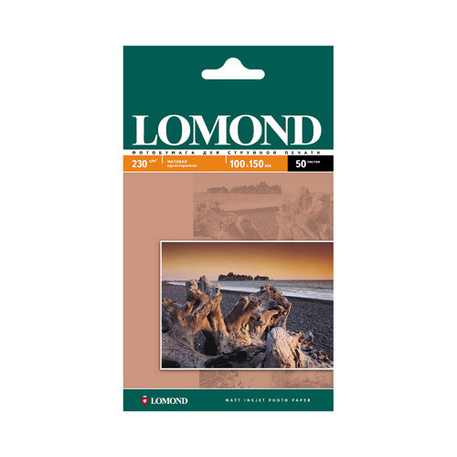 Фотобумага Lomond 10*15 50л. 230г/м2 1ст. матовая(0102034)
