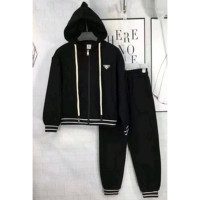 Костюм спортивный для девочки (MULTIBREND) арт.yb-90386-2  размер 32/128-40/152 трикотажный цвет черный