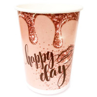 Стаканы бумажные "Happy Day" 06шт/наб 200мл арт.6073244