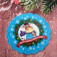 Магнит СГ "Добродушный бык Жорик" 8*8см арт.542-339 Магнит СГ "Добродушный бык Жорик" 8*8см арт.542-339