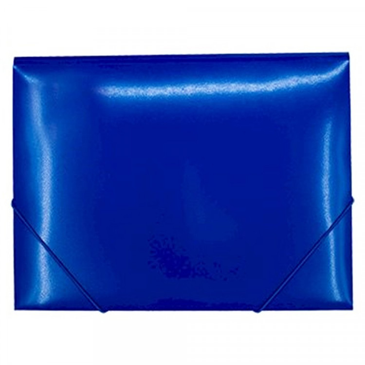 Папка на резинке А4 35мм пл. 0,50мм синий Workmate