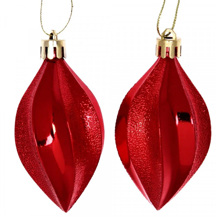 Украшение декор.подвеска пластик "Капля граненая. Очарование" 08см 02шт/наб. цв.красный арт.916-899 Украшение декор.подвеска пластик "Капля граненая. Очарование" 08см 02шт/наб. цв.красный арт.916-899