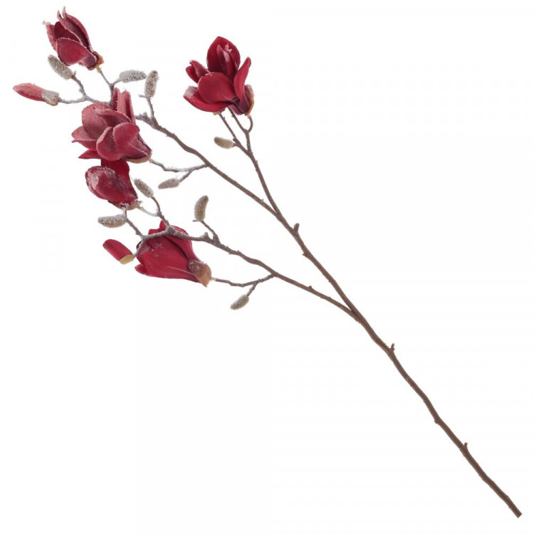 Украшение декоративное "Ветка. Цветы магнолии" 90м арт.804984