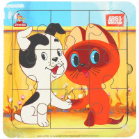 Пазл деревянный Союзмультфильм  (Буратино) 15*15 см арт.SMF-06