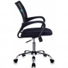Кресло д/оператора хром/сетка Бюрократ черный/черный CH-695NSL