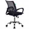 Кресло д/оператора хром/сетка Бюрократ черный/черный CH-695NSL