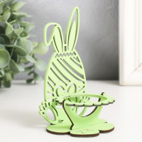 ПАСХА Подставка для яиц "Заяц" 7*7*12см салатовый арт.9525873
