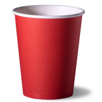 Стакан бумажный 200/260мл красный 50шт в упаковке
