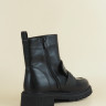 Ботинки для девочки (ИРИНА) цвет черный верх-искусственная кожа подкладка - байка размерный ряд 31-38 артикул kok-EM1-25