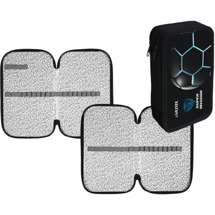 Пенал 2 отделения (deVente) 205х120мм Super Division тиснение фольгой арт.7012514 Пенал 2 отделения (deVente) 205х120мм Super Division тиснение фольгой арт.7012514