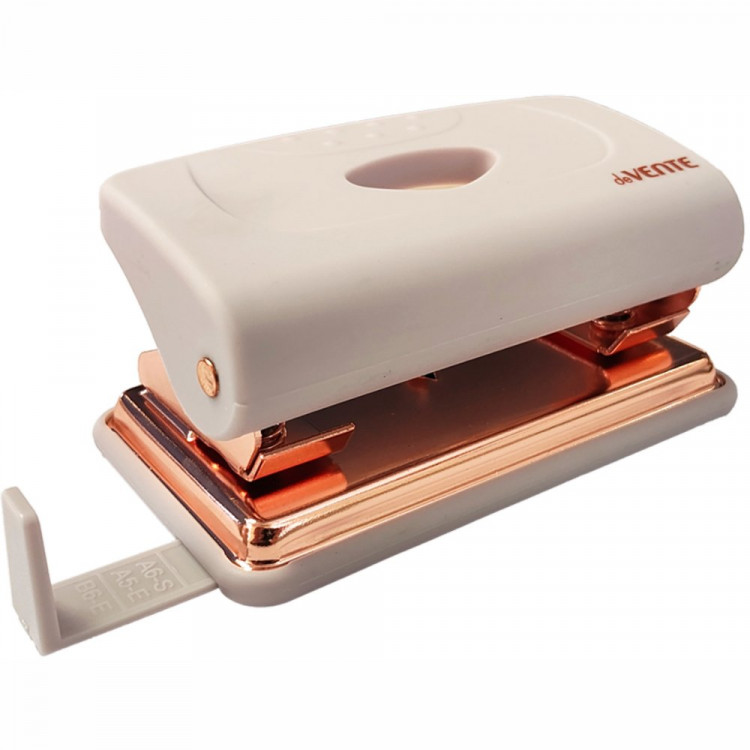 Дырокол (20л) deVENTE пластиковый с линейкой Esthetics лавандово-пепельный арт.4020516 Дырокол (20л) deVENTE пластиковый с линейкой Esthetics лавандово-пепельный арт.4020516