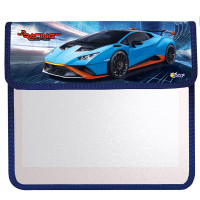 Папка школьная для тетрадей А5 на липучке 2 отделения (ОНИКС) Racing car арт ПТ-95