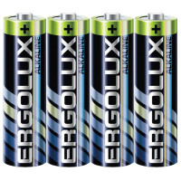 Батарейки Ergolux LR06 (АА) алкалиновые BL4 (цена за упаковку) (Ст.60) без блистера
