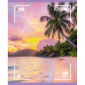 Тетрадь А5 клетка 48 листов скоба (Маяк) Пальмы и море арт.Т-5048 К2