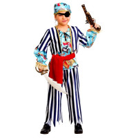 Костюм для мальчика Пират сказочный (сорочка,жилет,брюки,косынка,аксессуары) р.26/104-36/134 арт.5203