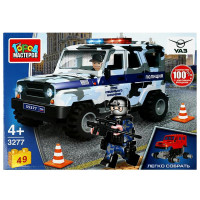 Конструктор пластиковый UAZ hunter Спецназ 49 деталей (Город мастеров) арт.SB-3277